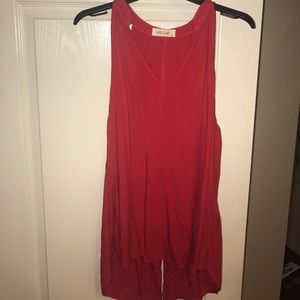 Bella Dahl Red Popover Blouse, immaculate, Med